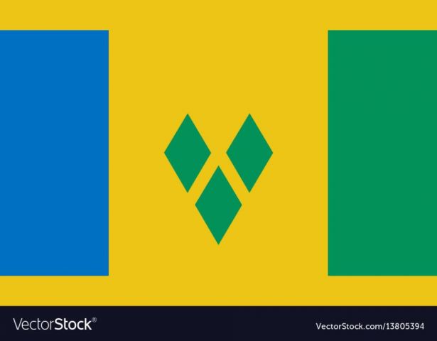 Flag St. Vincente & the Granadinas 20x30cm