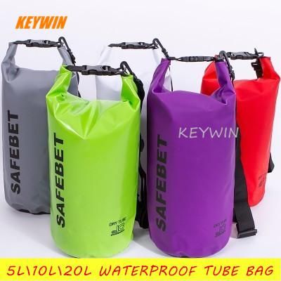 Waterproof tube bag 5L pink
