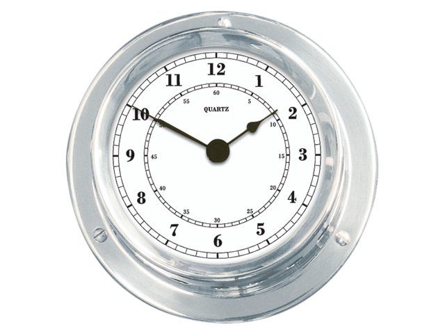 Talamex Clock series 125 chrome-plated brass